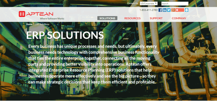 Aptean Enterprise Resource Planning System | PPT